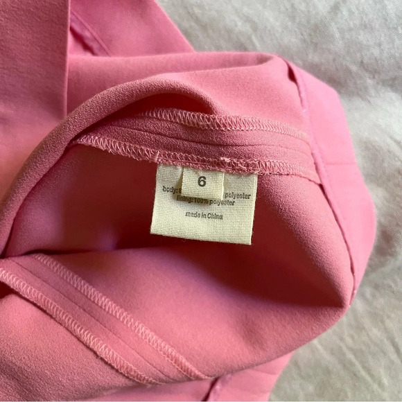 L’Agence Bodycon Knee Length Midi Dress Pink Size 6 BarbieCore Coquette Feminine - Picture 8 of 11